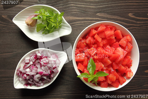 Image of Chopped  tomatoes.