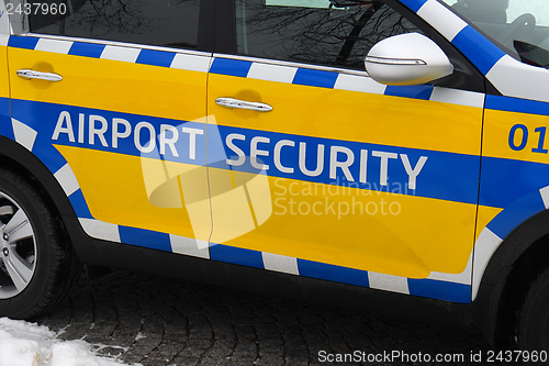 Image of Airport security car