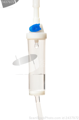 Image of IV Bag and Drip Chamber