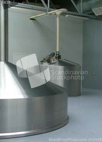 Image of brewery brewing barrels