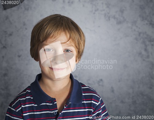 Image of portrait of smiling boy