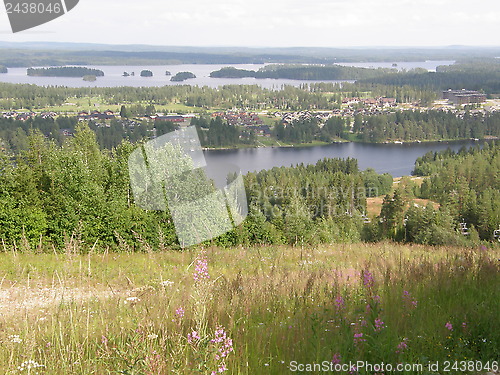 Image of Tahko ski and lake resort in Finland