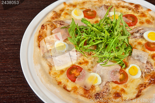 Image of meat pizza