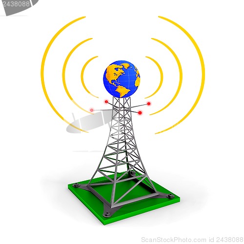 Image of Abstract wireless tower