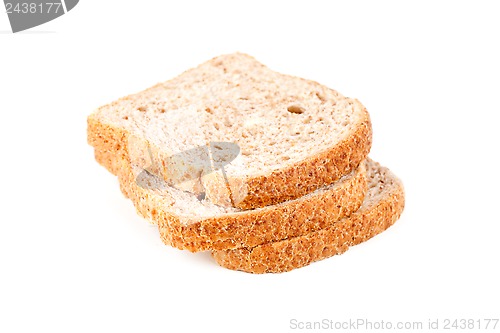 Image of three slices of fresh bread