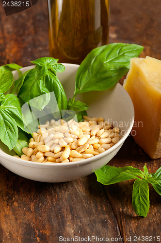 Image of Italian basil pesto ingredients