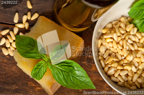 Image of Italian basil pesto ingredients