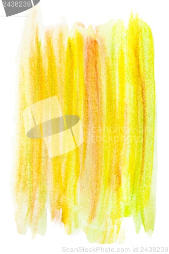 Image of Abstract yellow watercolor background.