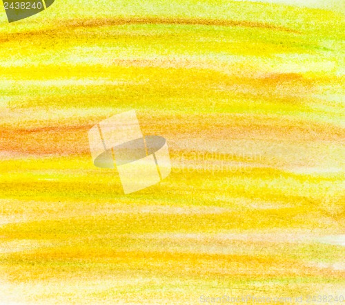 Image of Abstract yellow watercolor background.