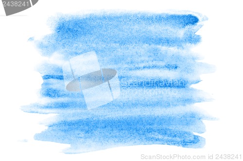 Image of Abstract blue watercolor background.