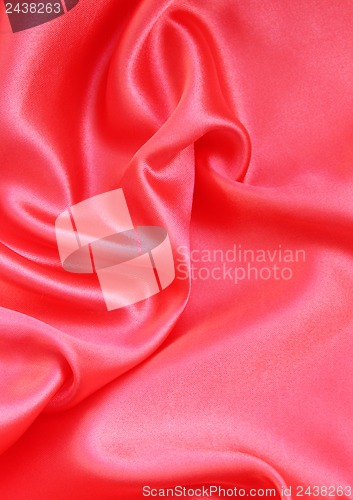 Image of Smooth Red Silk as background 