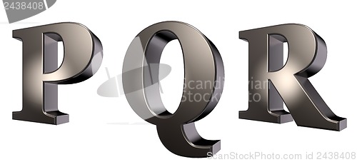 Image of metal letters