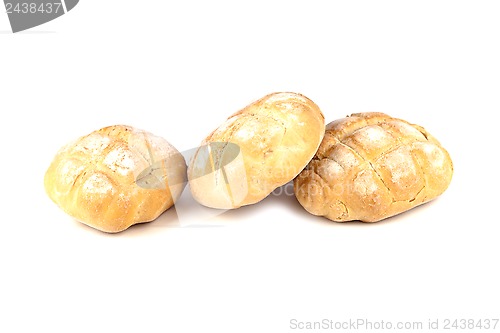 Image of three fresh buns 