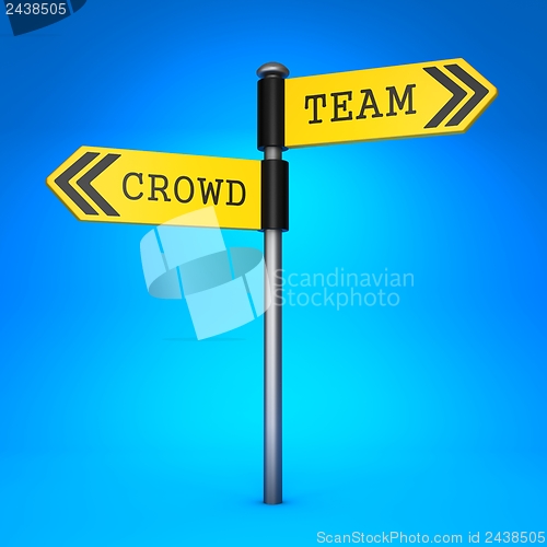 Image of Crowd or Team. Concept of Choice.