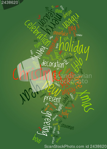 Image of Christmas text cloud