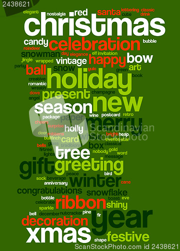 Image of Christmas text cloud