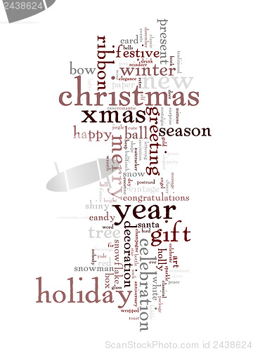 Image of Christmas text cloud