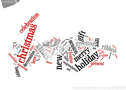 Image of Christmas text cloud