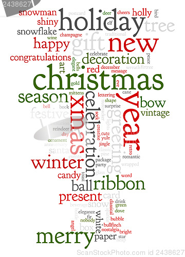 Image of Christmas text cloud