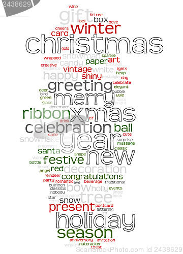 Image of Christmas text cloud