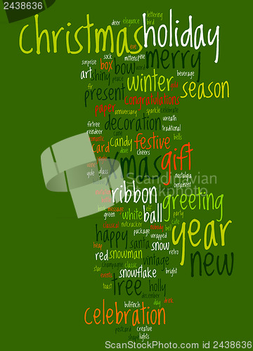 Image of Christmas text cloud