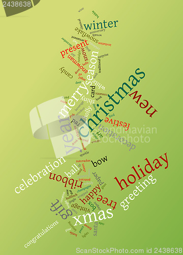 Image of Christmas text cloud