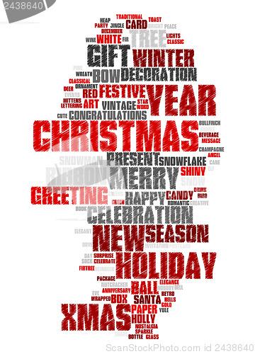 Image of Christmas text cloud