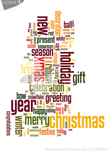 Image of Christmas text cloud