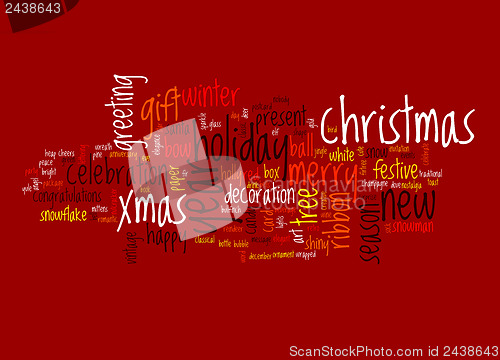 Image of Christmas text cloud