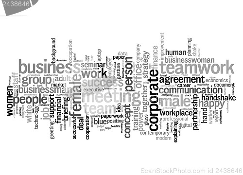 Image of Business text cloud