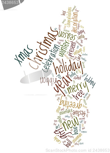 Image of Christmas text cloud