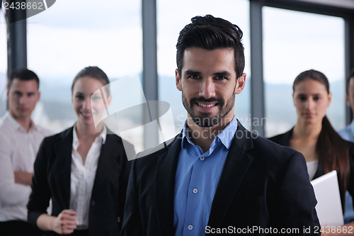 Image of business people in a meeting at office