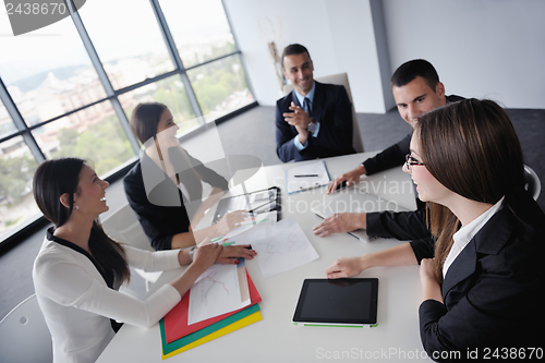 Image of business people in a meeting at office