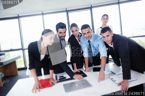 Image of business people in a meeting at office