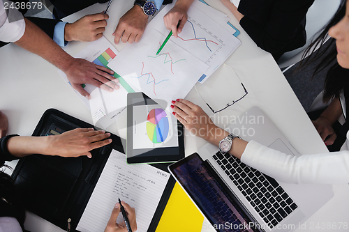 Image of business people in a meeting at office