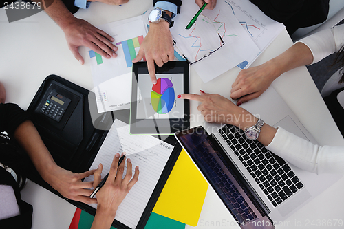 Image of business people in a meeting at office