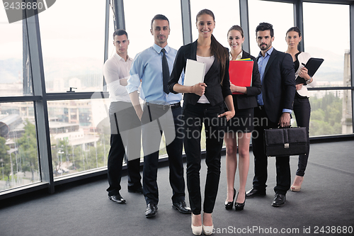 Image of business people in a meeting at office