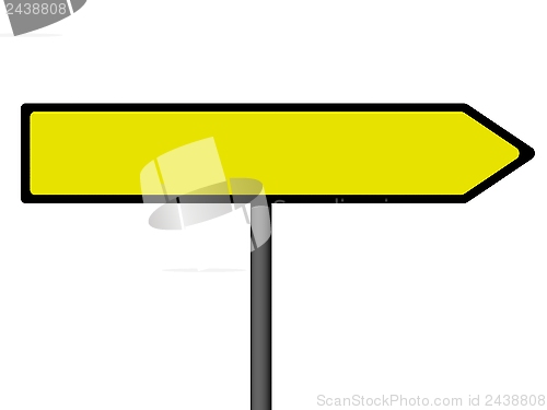 Image of Blank direction signs 