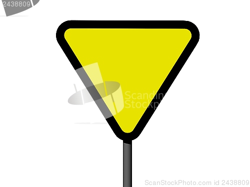 Image of Empty triangular sign