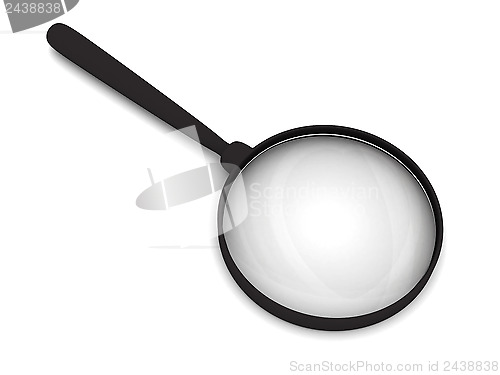 Image of Magnifying glass with soft shadows