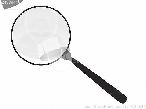 Image of Magnifying glass isolated on white