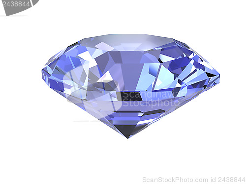 Image of Blue diamond on white background