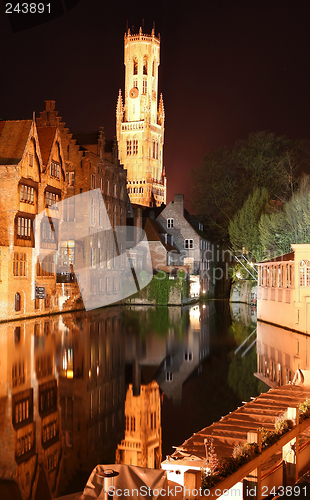 Image of Bruges by night