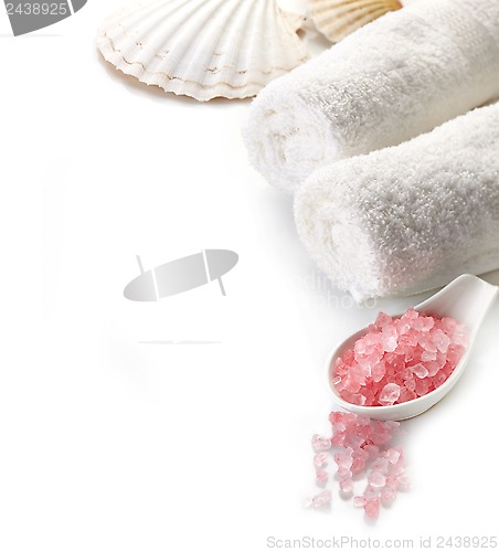 Image of bath salt and rose lotion