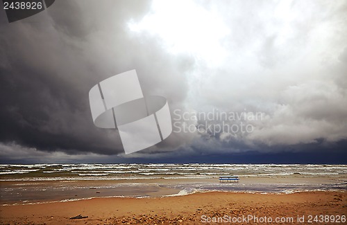 Image of View of storm seascape