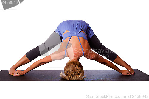 Image of Head on floor yoga inversion pose