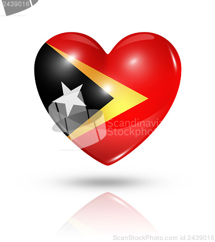 Image of Love East Timor, heart flag icon