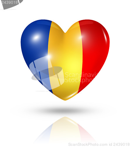 Image of Love Chad, heart flag icon