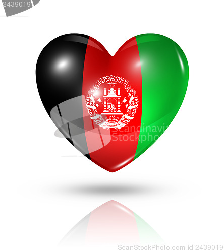 Image of Love Afghanistan, heart flag icon