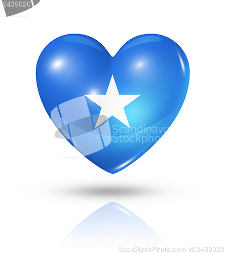 Image of Love Somalia, heart flag icon